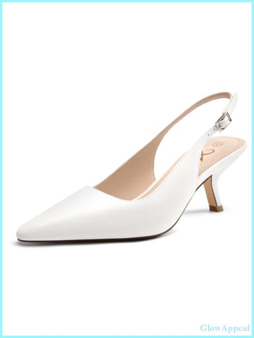 Women's Kitten Heel Slingback Pointed Toe Pumps